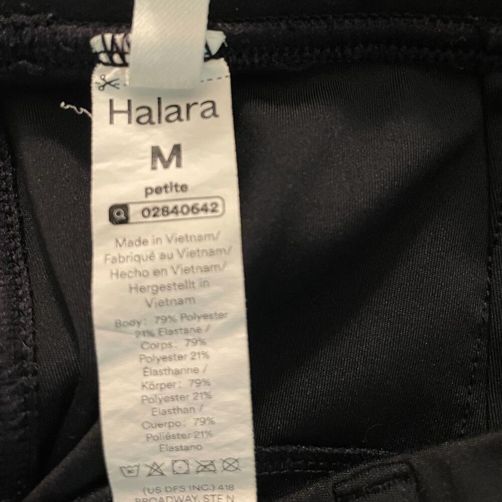 Halara Petite Pull On High Waisted Wide Leg Dress Pants Black Size M, Comfort - Picture 7 of 7